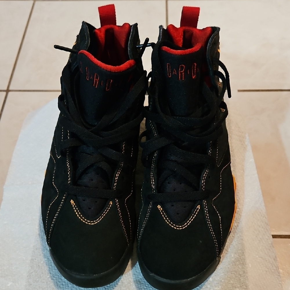 Jordan Black and Red High-Top Sneakers